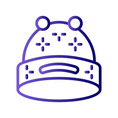  Şapka simgesi vektör illüstrasyonu