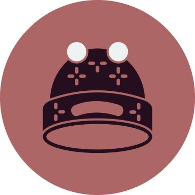  Şapka simgesi vektör illüstrasyonu