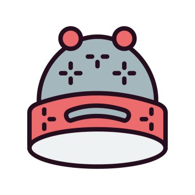  Şapka simgesi vektör illüstrasyonu