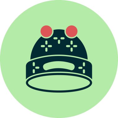  Şapka simgesi vektör illüstrasyonu