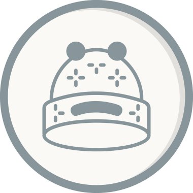  Şapka simgesi vektör illüstrasyonu