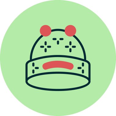  Şapka simgesi vektör illüstrasyonu