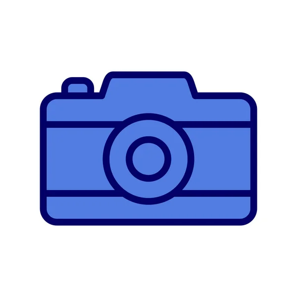 Foto Kamera Symbol Vektor Illustration — Stockvektor