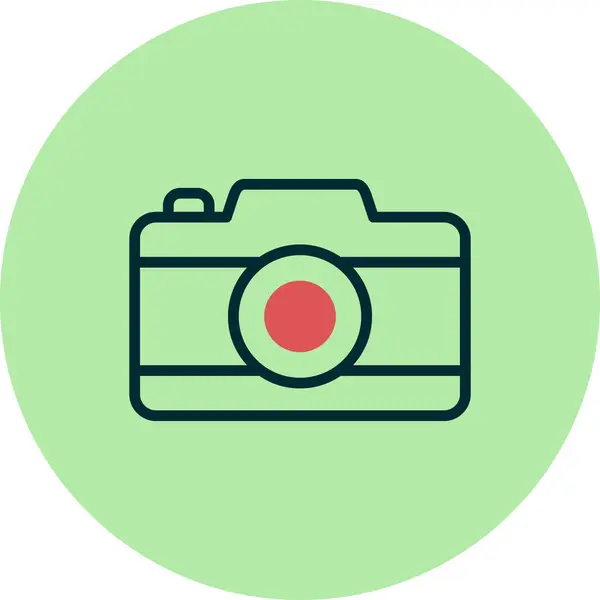 Векторная Иллюстрация Иконок Фотокамеры — стоковый вектор