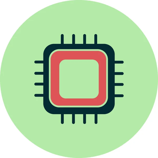 Cpu Icon Vector Isolated White Background Your Web Mobile App — Archivo Imágenes Vectoriales