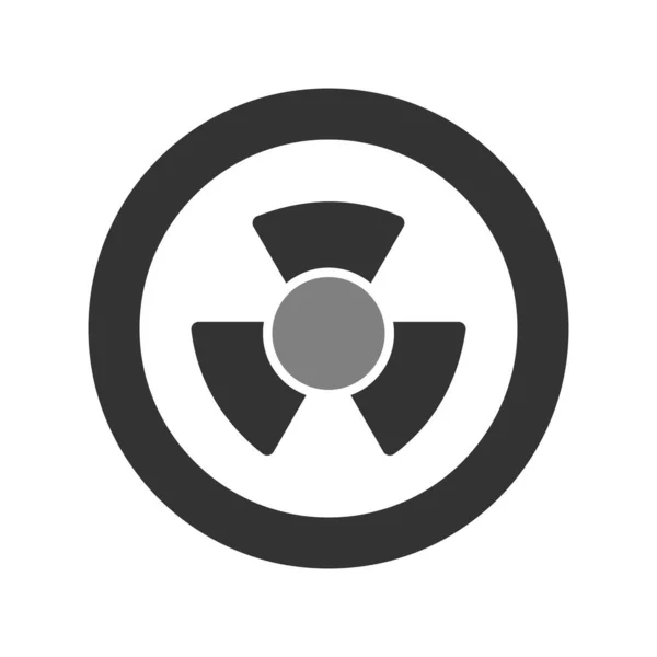 Radiation Vector Thin Line Icon — Stock Vector