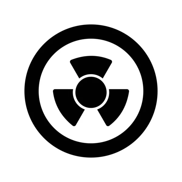 Radyasyon Vektörü Ince Çizgi Simgesi — Stok Vektör