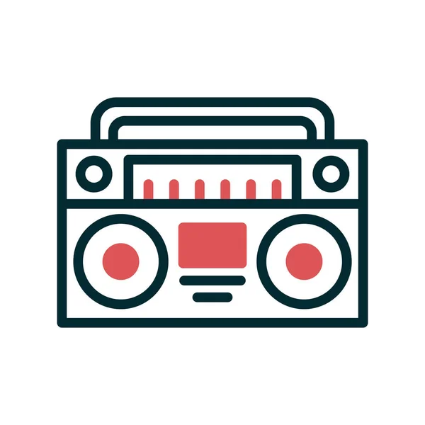 Radio Tape Icon Vector Illustration Design — Wektor stockowy