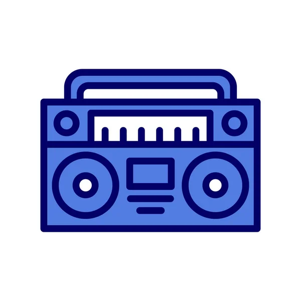 Radio Tape Icon Vector Illustration Design — Wektor stockowy