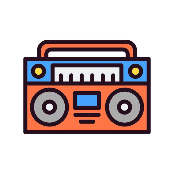 Radio Web Icon Vector Illustration — 스톡 벡터