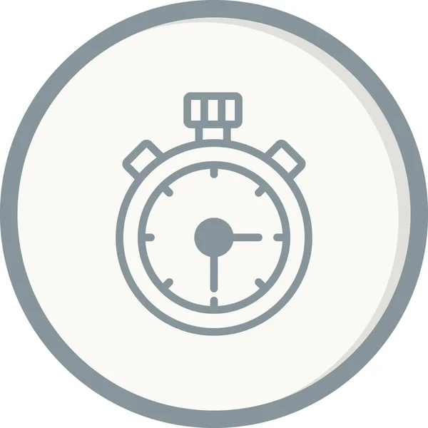 Stopwatch Web Icoon Eenvoudig Ontwerp — Stockvector