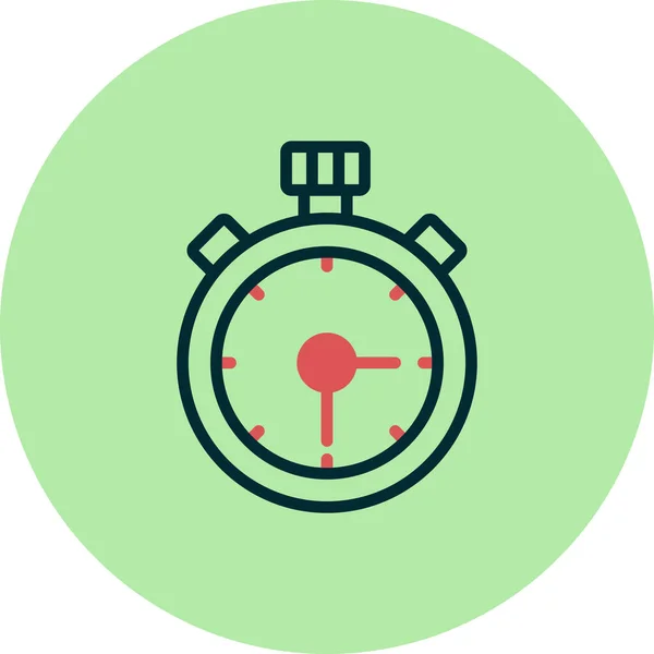 Stopwatch Icono Vector Ilustración — Vector de stock
