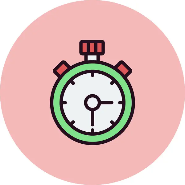 Stopwatch Pictogram Vector Illustratie — Stockvector