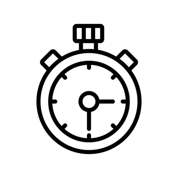 Stopwatch Icon Flat Vector Illustration Design — Image vectorielle