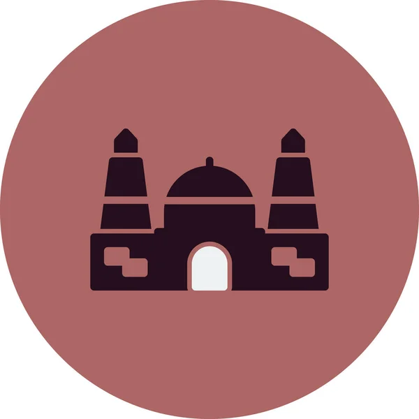 Vektorillustration Der Modernen Moschee Ikone — Stockvektor