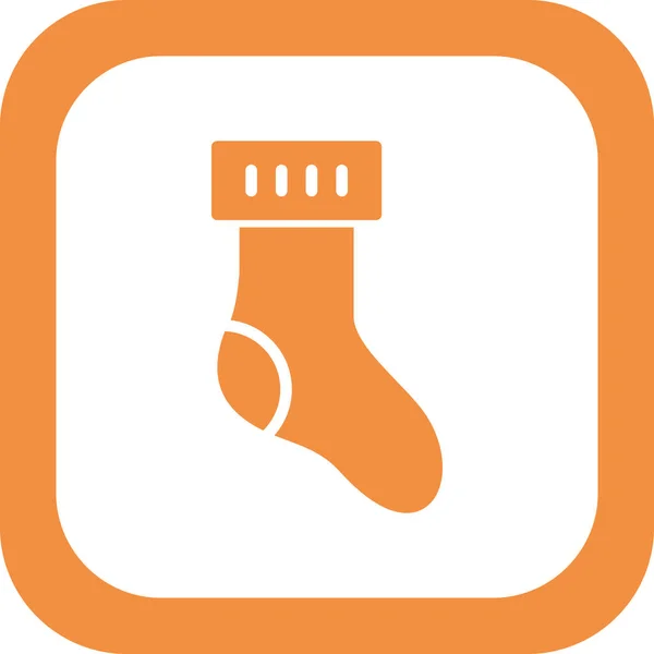 Socks Icon Design Vector Illustration — Image vectorielle
