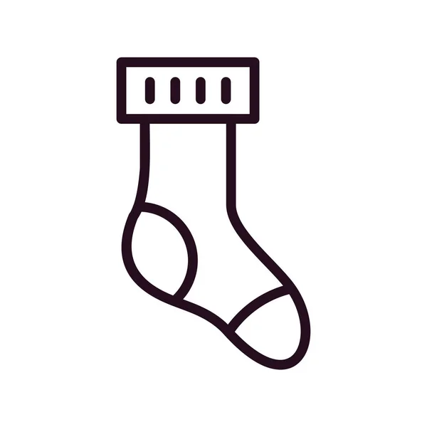 Ikona Plochého Vektoru Ponožek — Stockový vektor