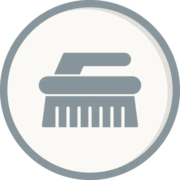 Limpieza Icono Cepillo Vector Ilustración — Vector de stock