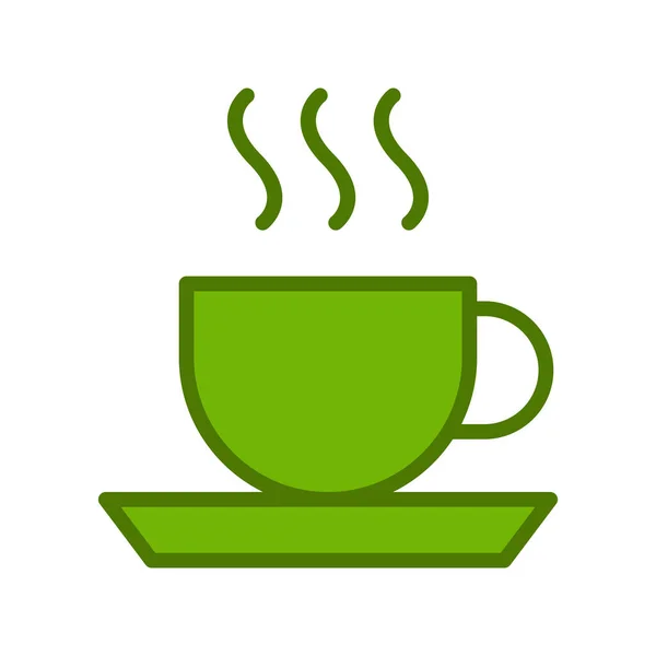 Kaffee Oder Tee Icon Vektor Illustration — Stockvektor