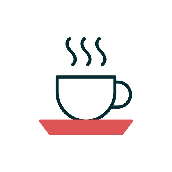 Coffee Tea Icon Vector Illustration — Vettoriale Stock