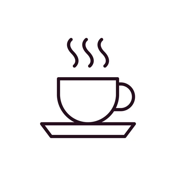 Kahve Çay Ikonu Vektör Çizimi — Stok Vektör