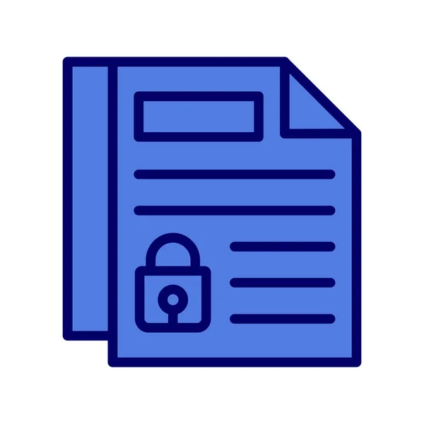 Confidentiality Icon Vector Illustration — Διανυσματικό Αρχείο