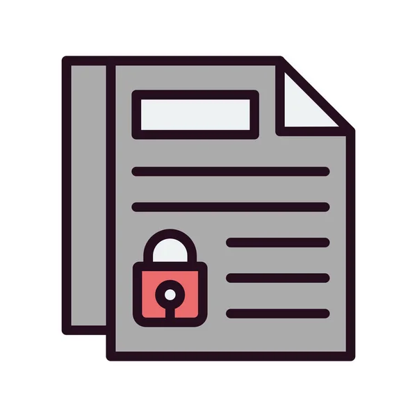 Confidentiality Icon Vector Illustration — Image vectorielle
