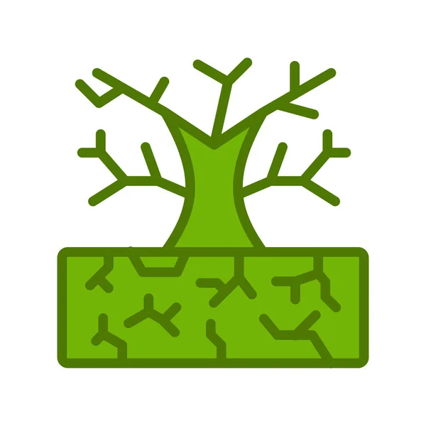 Значок Посухи Вектор Символ Ілюстрація Логотипу Веб Мобільних Пристроїв — стоковий вектор