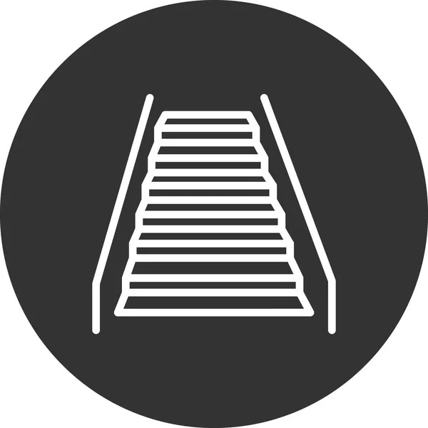 Rolltreppe Symbol Vektor Illustration — Stockvektor