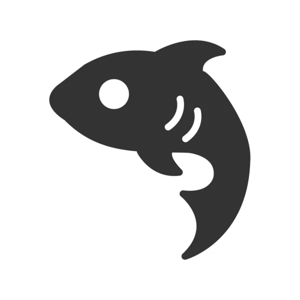 Fisch Symbol Vektor Illustration — Stockvektor