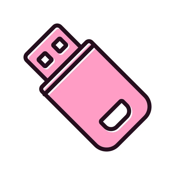 Flash Drive Une Illustration Simple — Image vectorielle