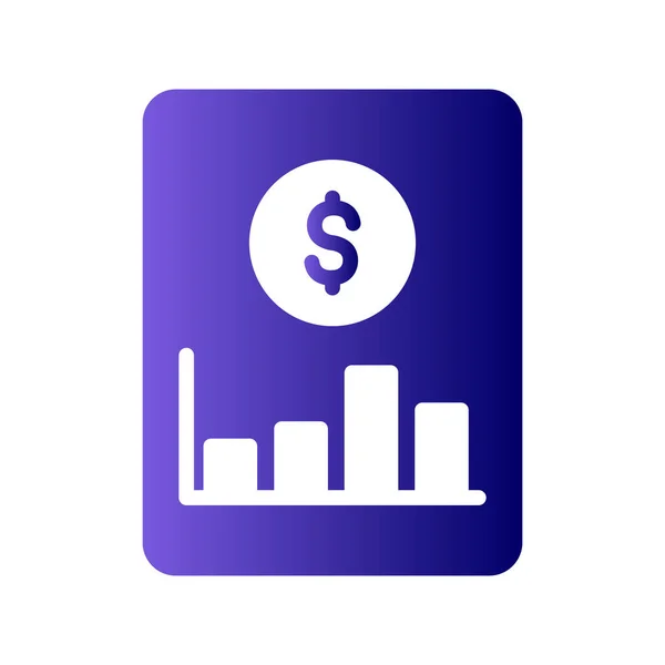 Business Finance Icoon Vector Illustratie — Stockvector