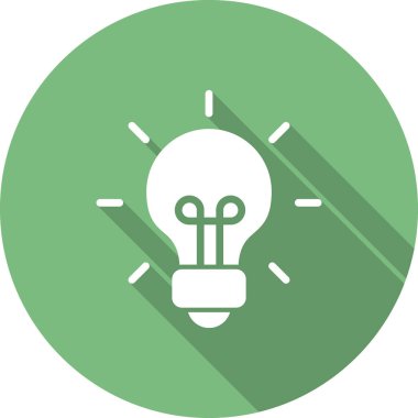 fikir vektör çizimi, ampul işareti