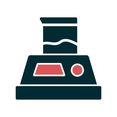 Laboratuar ölçek simgesinin vektör illüstrasyonu