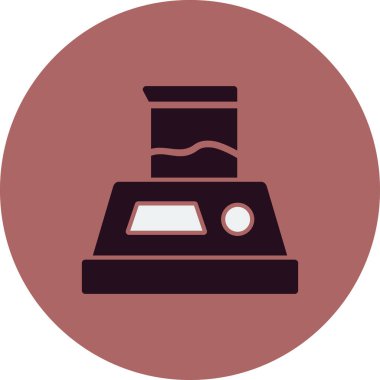 Laboratuar ölçek simgesinin vektör illüstrasyonu