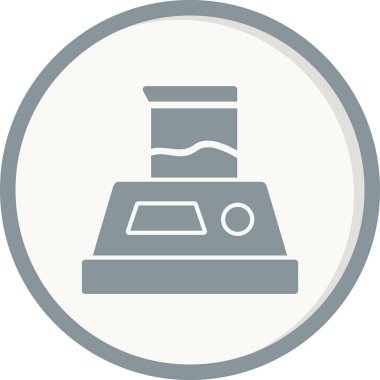 Laboratuar ölçek simgesinin vektör illüstrasyonu