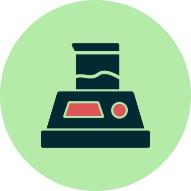 Laboratuar ölçek simgesinin vektör illüstrasyonu