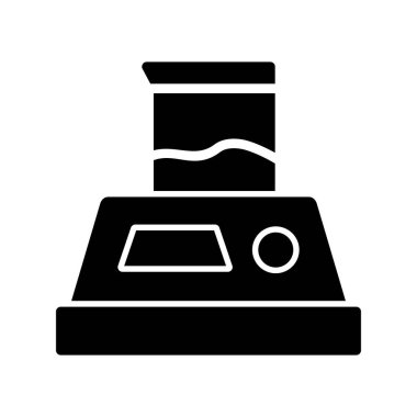 Laboratuar ölçek simgesinin vektör illüstrasyonu