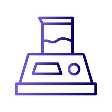 Laboratuar ölçek simgesinin vektör illüstrasyonu