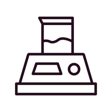 Laboratuar ölçek simgesinin vektör illüstrasyonu