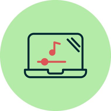 modern dizüstü bilgisayar simgesi, vektör illüstrasyon tasarımı