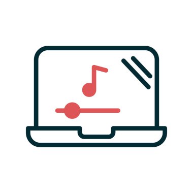 modern dizüstü bilgisayar simgesi, vektör illüstrasyon tasarımı