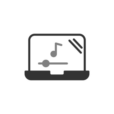 modern dizüstü bilgisayar simgesi, vektör illüstrasyon tasarımı