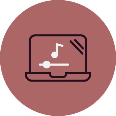 modern dizüstü bilgisayar simgesi, vektör illüstrasyon tasarımı