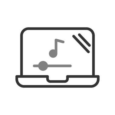 modern dizüstü bilgisayar simgesi, vektör illüstrasyon tasarımı