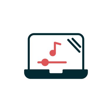 modern dizüstü bilgisayar simgesi, vektör illüstrasyon tasarımı