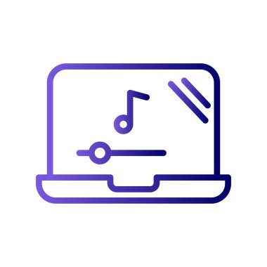 modern dizüstü bilgisayar simgesi, vektör illüstrasyon tasarımı