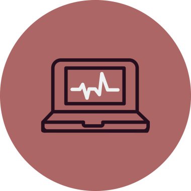 modern dizüstü bilgisayar simgesi, vektör illüstrasyon tasarımı