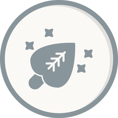 Yaprak simgesi, vektör illüstrasyonu