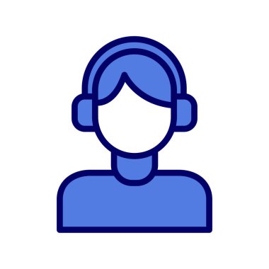 Çağrı merkezi ikon vektör illüstrasyonu